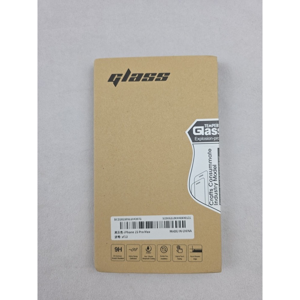 Glass Iphone 15 pro max tempered glass protector bubble Free Touch Beveled Edge